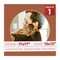 Terra-cotta Red Mat Board for 17x17 Frames - Circle Opening for 13x13 Photos